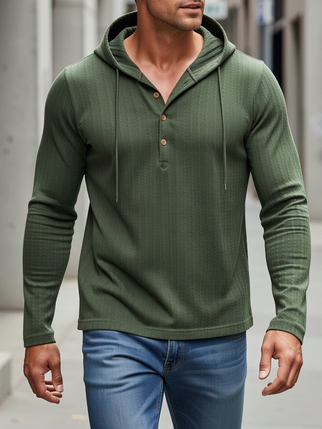 Rowan | Podszewkowy Teksturowany Henley