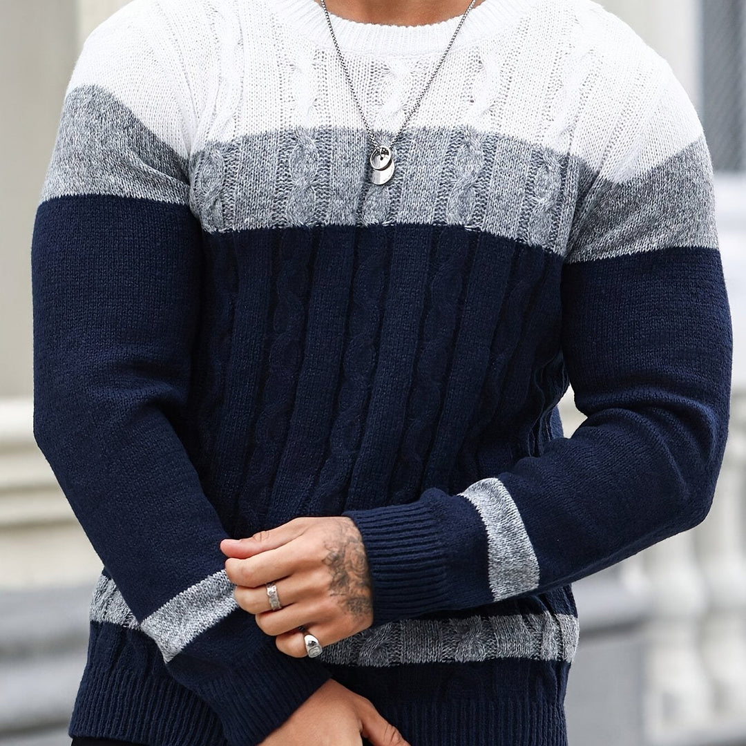 Ethan | Sweter w kratę