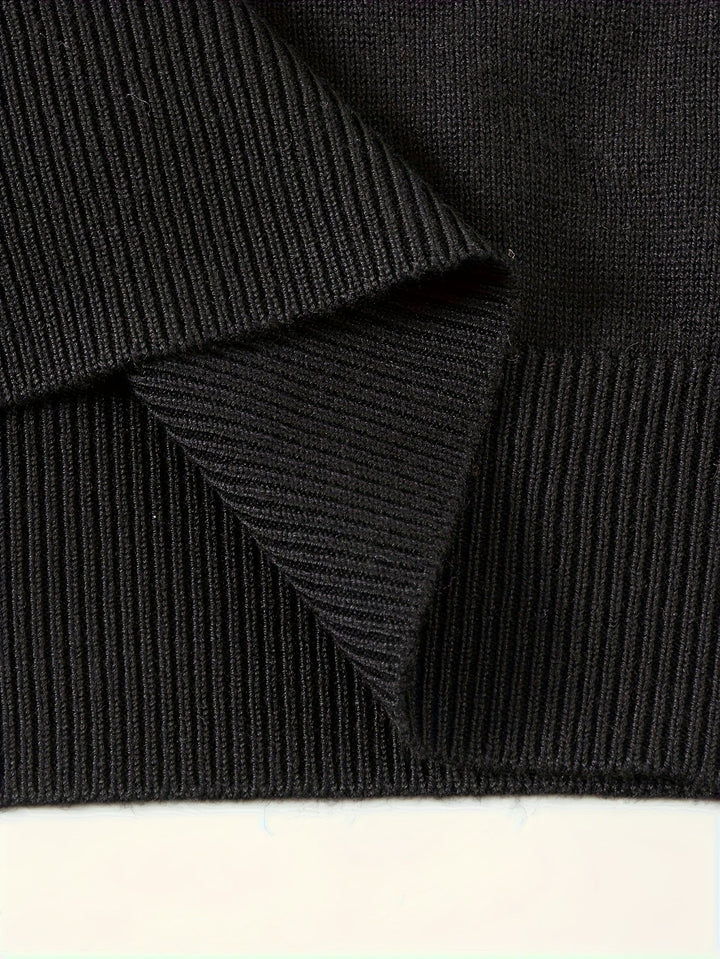 Donovan | Wyrafinowany Polo Sweter z Ćwierć Zamkiem