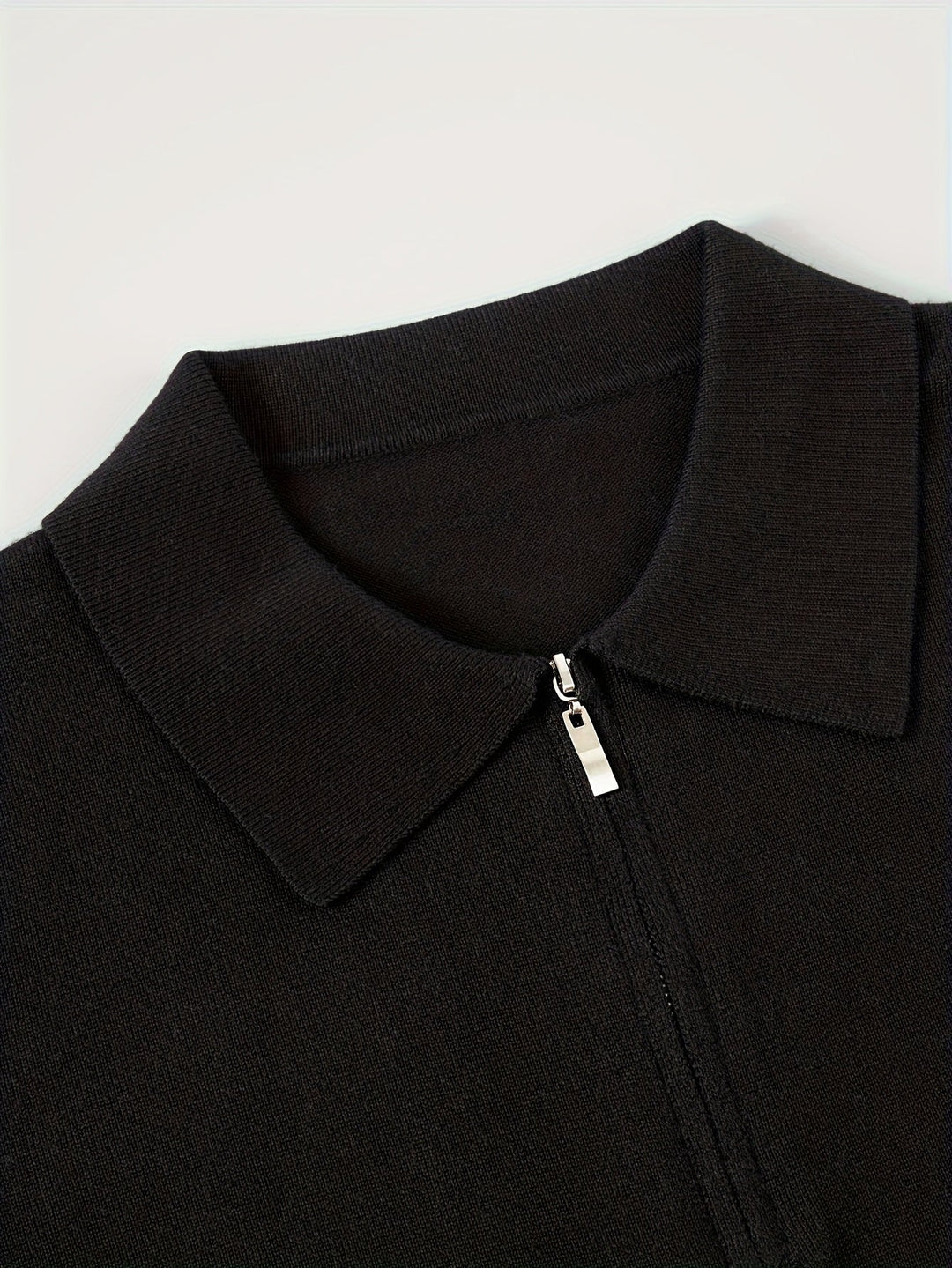 Donovan | Wyrafinowany Polo Sweter z Ćwierć Zamkiem