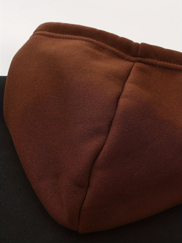 Cedric | Bluza z kapturem z kolorowym blokiem