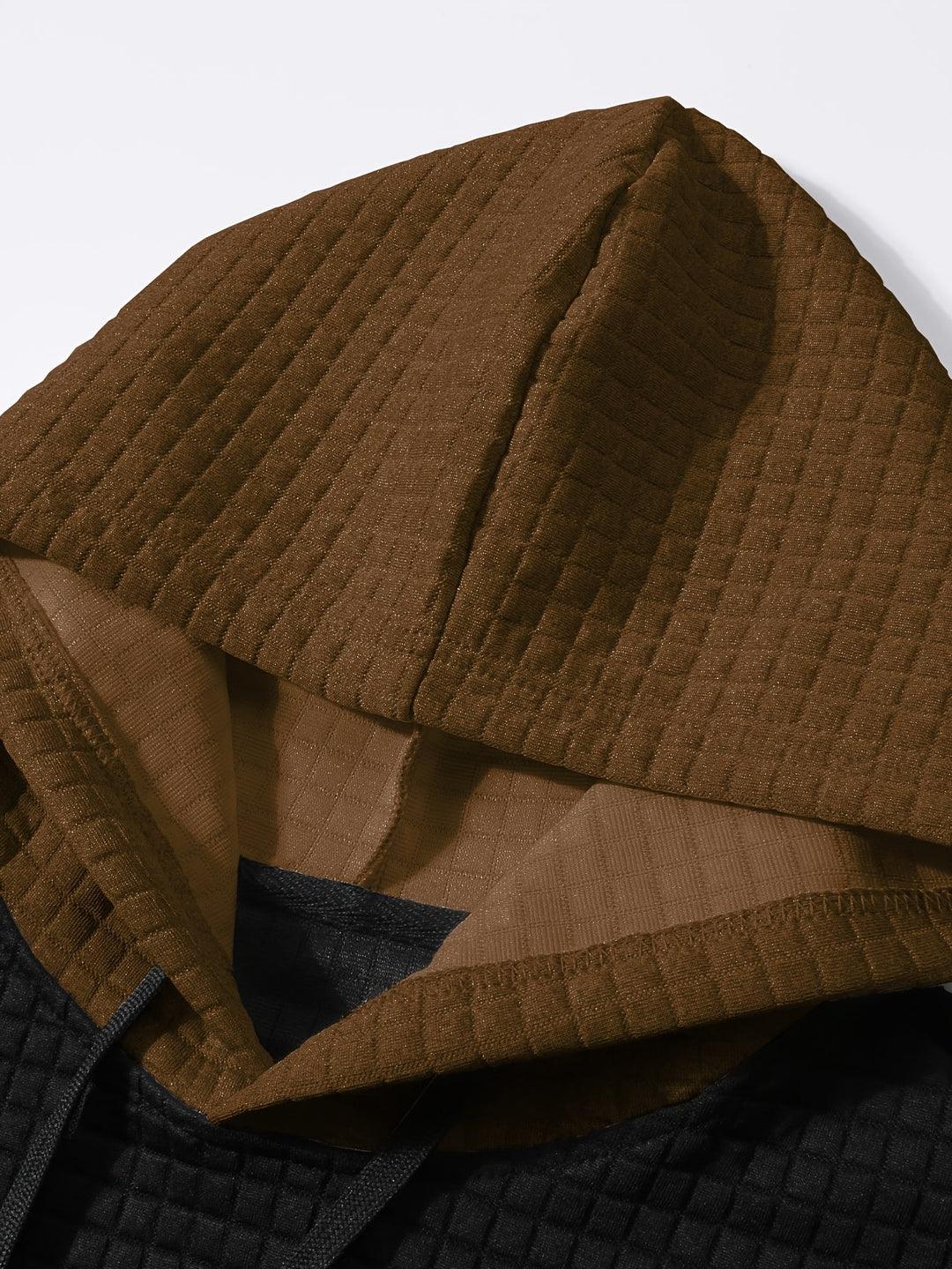 Hayes | Teksturowana Bluza z Kapturem w Kolorach Blokowych
