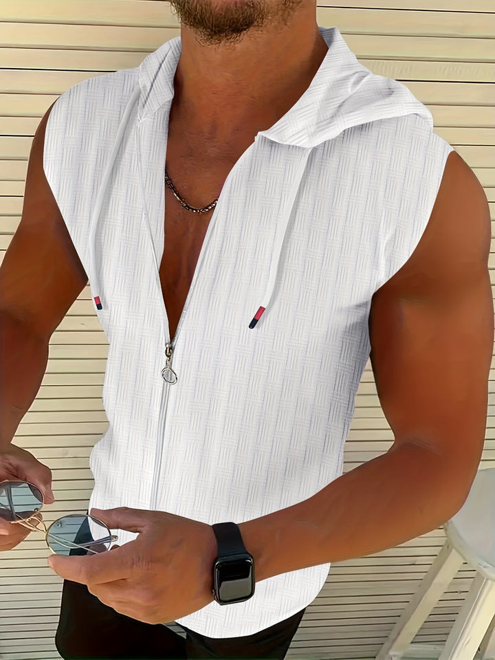 Rhett | Bluza z kapturem Zamek Tanktop