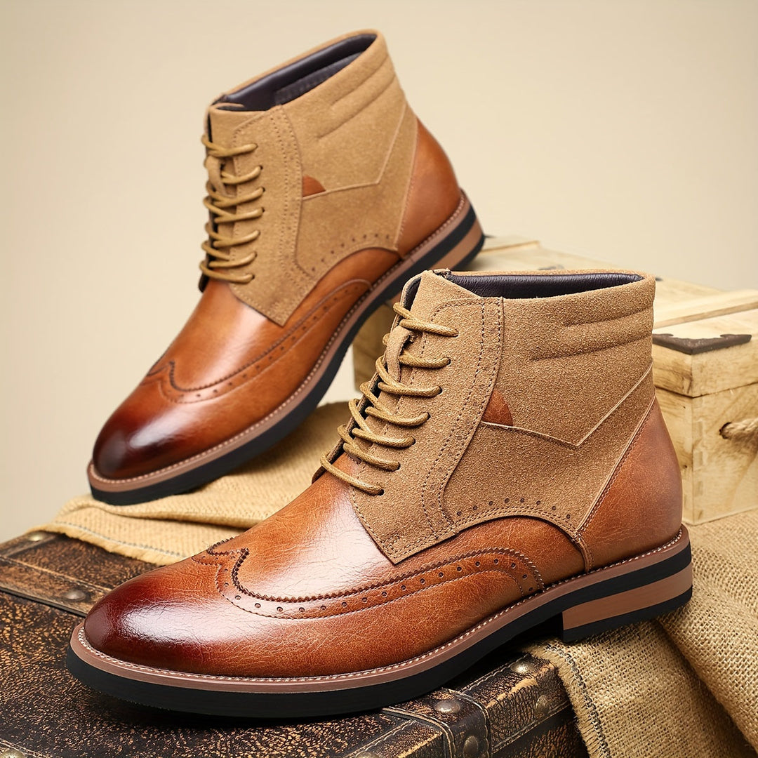 Roland | Klasyczne botki z ozdobnym noskiem