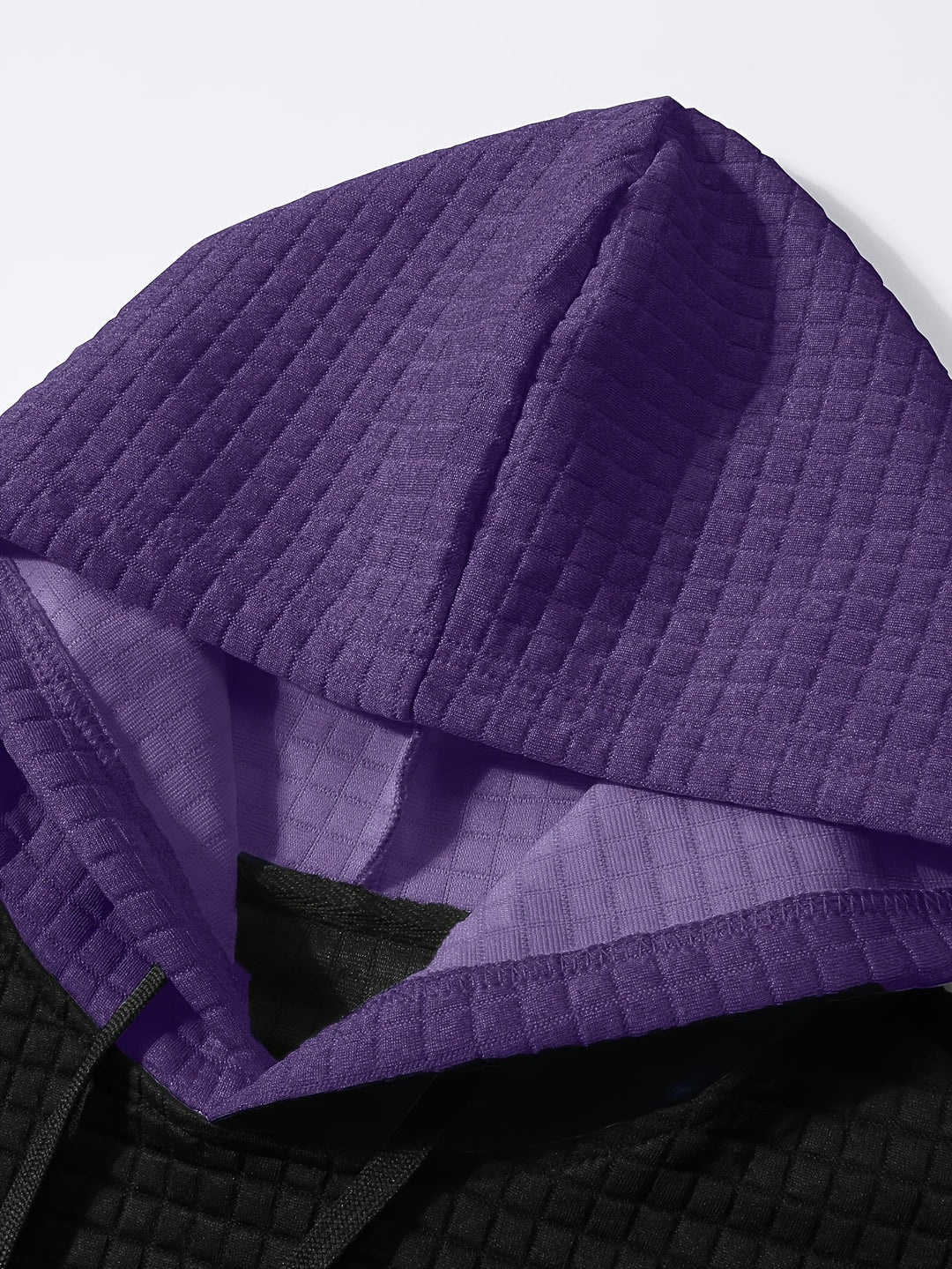 Hayes | Teksturowana Bluza z Kapturem w Kolorach Blokowych