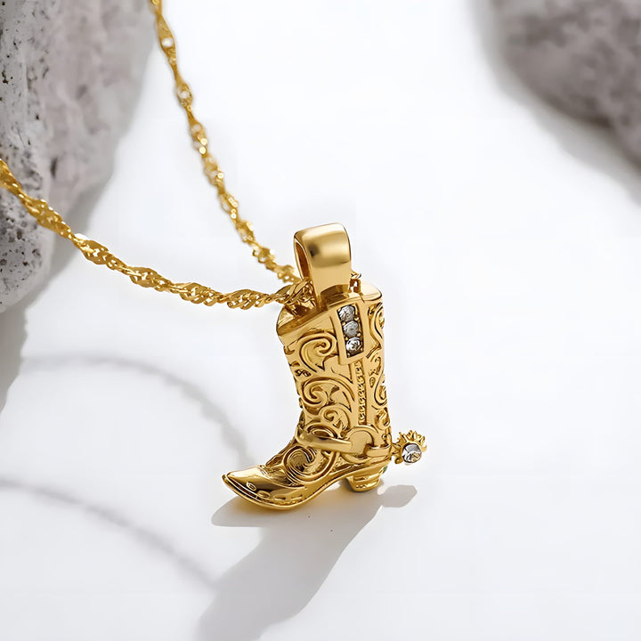 Klejnotowa Country Boot Ketting