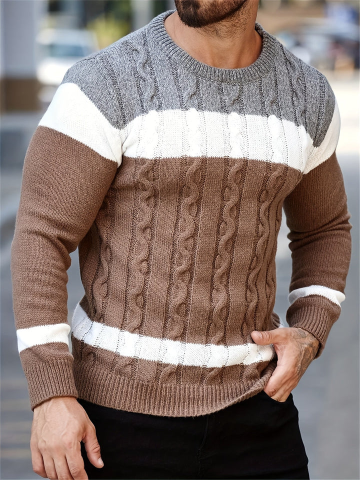 Ethan | Sweter w kratę