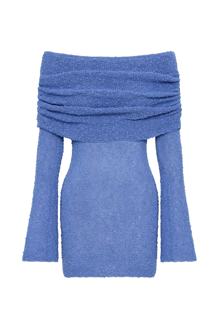 Velina | Przezroczysta sukienka mini off-shoulder