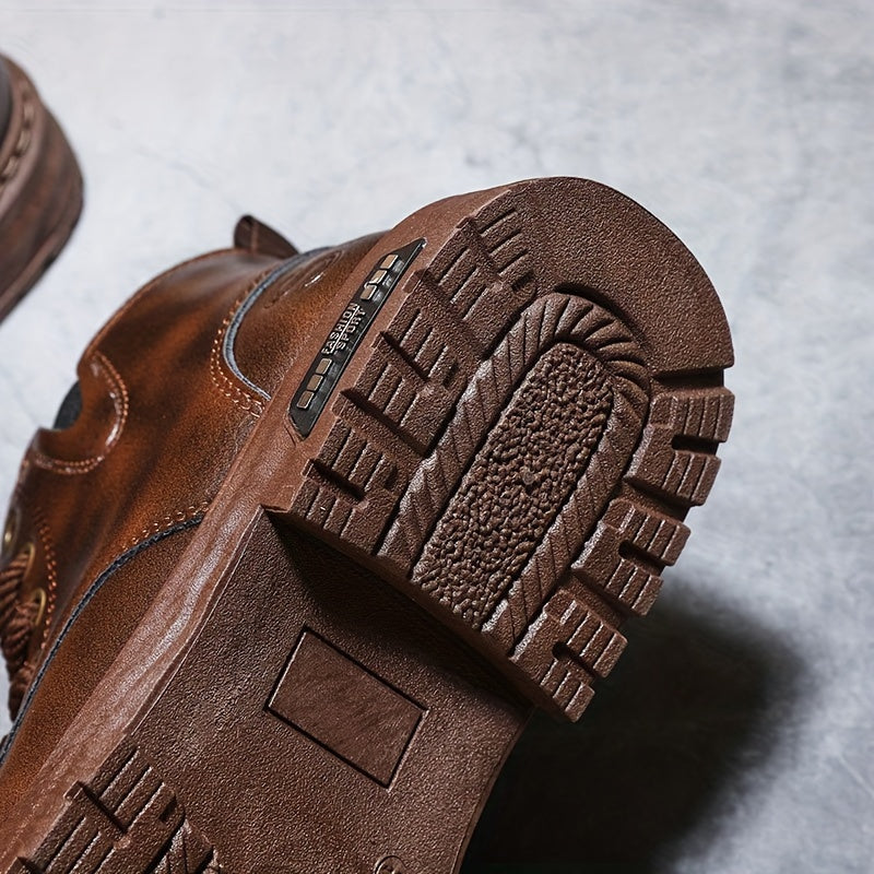Duncan | Solidne Wysokie Buty Sznurowane