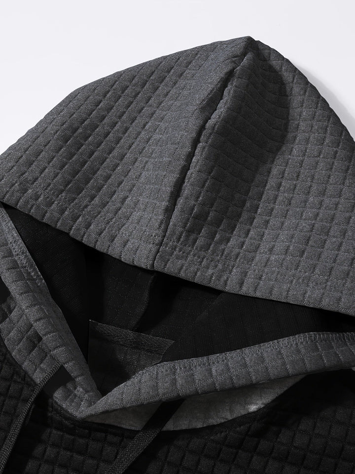 Hayes | Teksturowana Bluza z Kapturem w Kolorach Blokowych