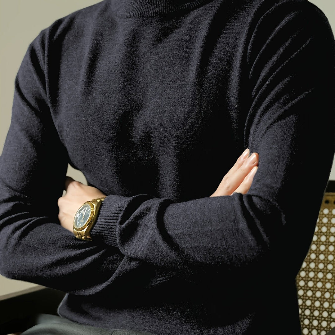 Everett | Wyrafinowany Sweter z Wysokim Kołnierzem