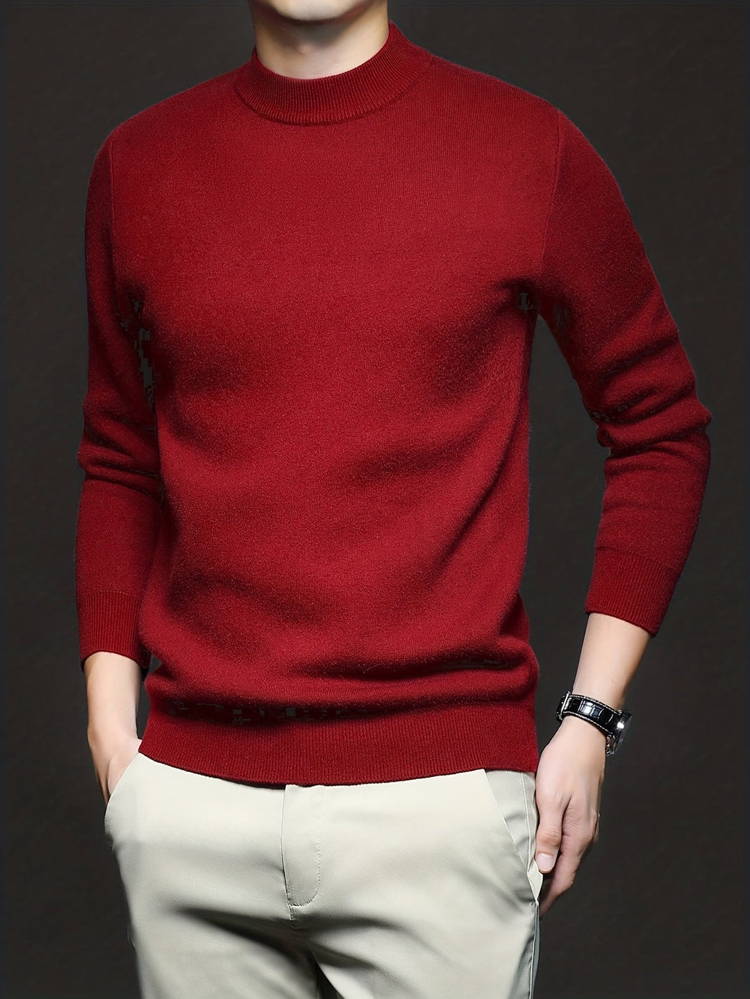 Everett | Wyrafinowany Sweter z Wysokim Kołnierzem