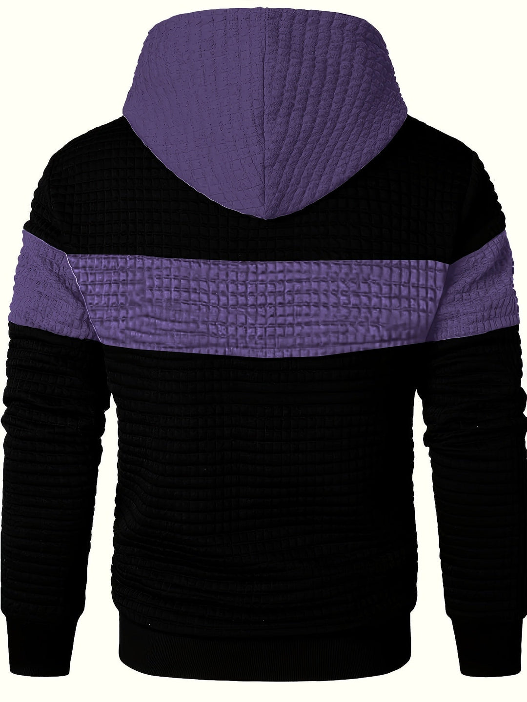 Hayes | Teksturowana Bluza z Kapturem w Kolorach Blokowych
