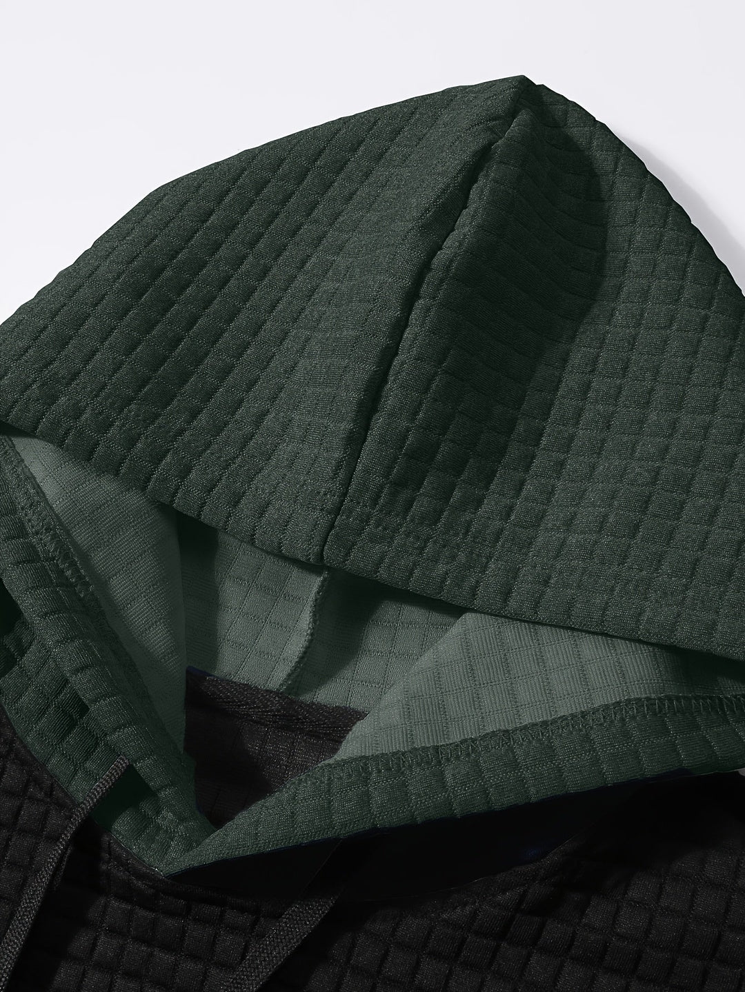 Hayes | Teksturowana Bluza z Kapturem w Kolorach Blokowych