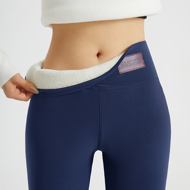 Lorna | Wysokie Ciepłe Legginsy na Zimę