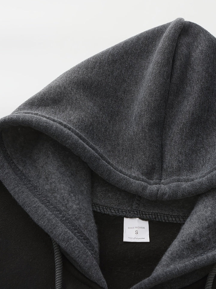 Cedric | Bluza z kapturem z kolorowym blokiem