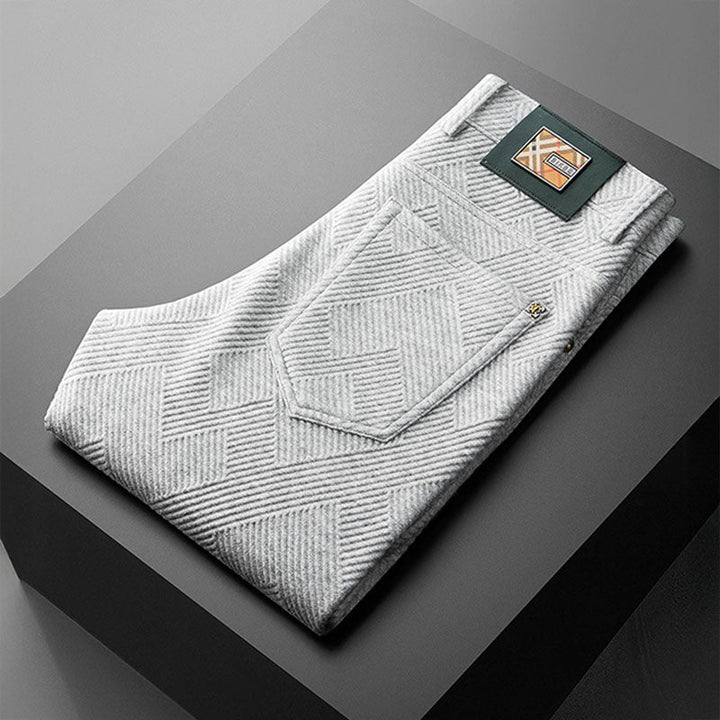 Bikham Ciepłe Spodnie Jacquard