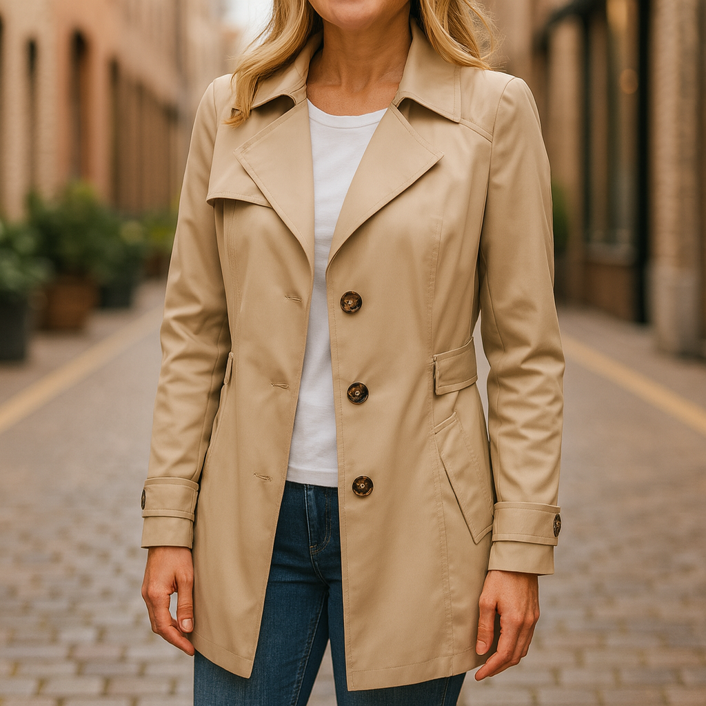 Jinkee | Elegancki Trencz na Jesień
