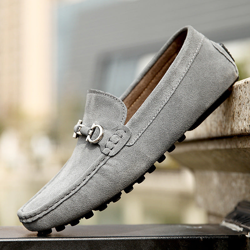 Loafersy St Tropez ze skóry zamszowej