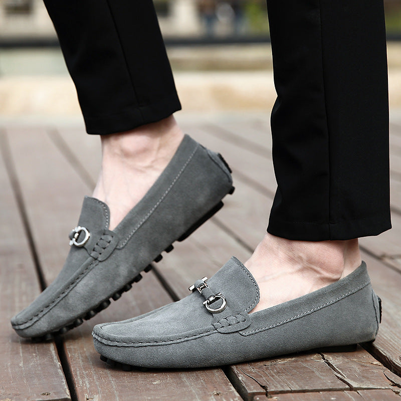 Loafersy St Tropez ze skóry zamszowej
