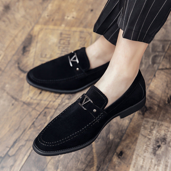 Ręcznie robione zamszowe loafersy Vellini Classics