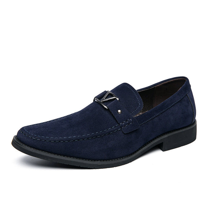 Ręcznie robione zamszowe loafersy Vellini Classics