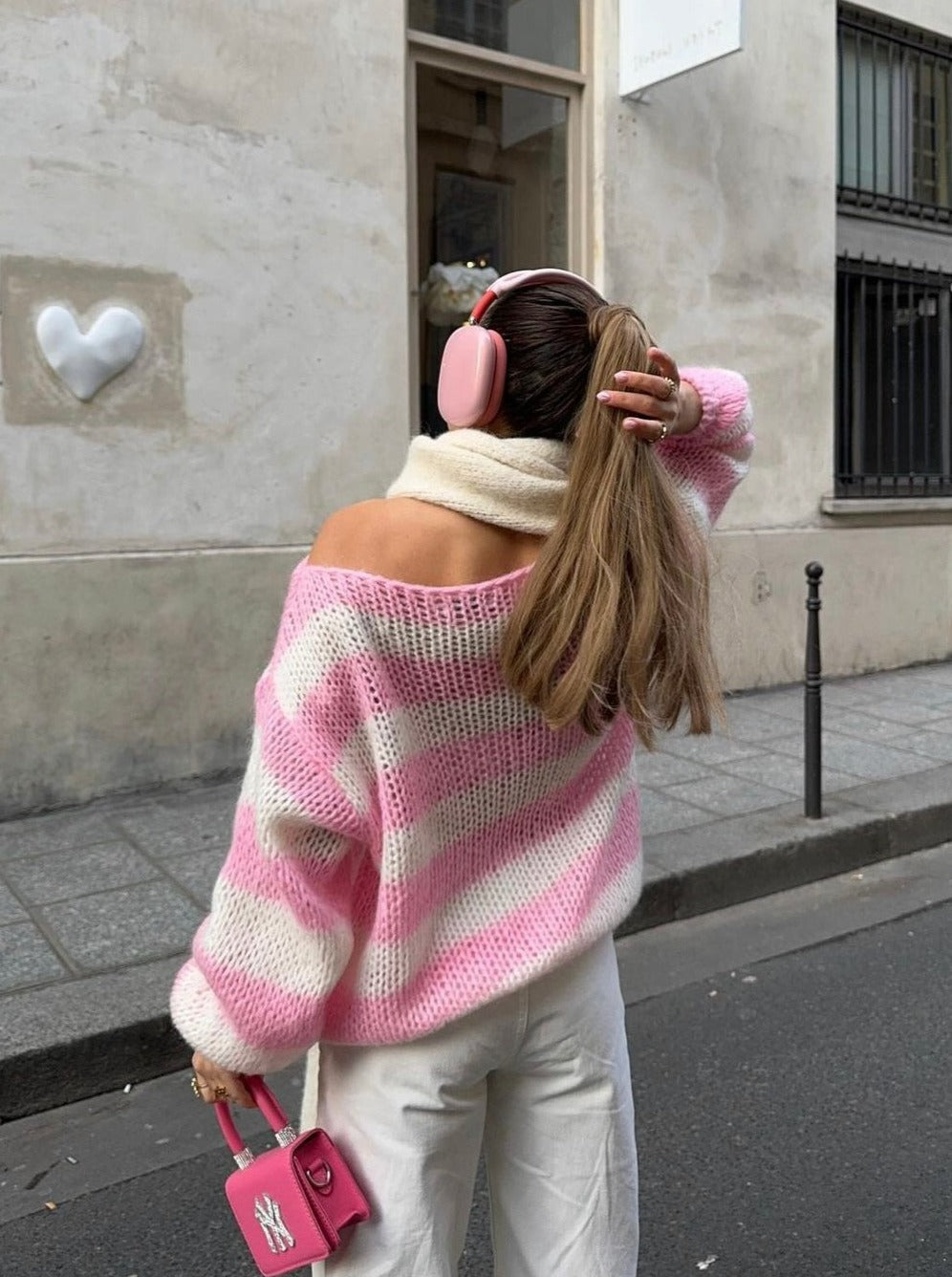 Teresa | Paskowy Sweter Dzianinowy Oversize