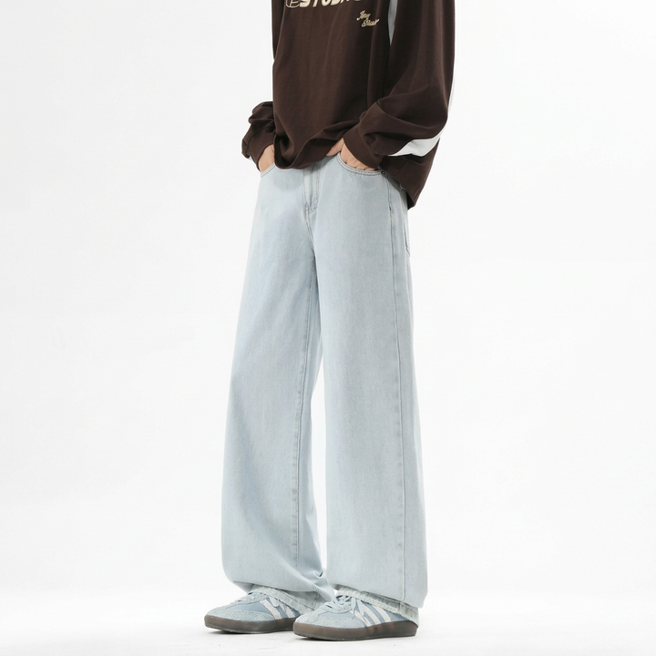 Karol | Jeansy baggy z szerokimi nogawkami w zastosowaniu krojem