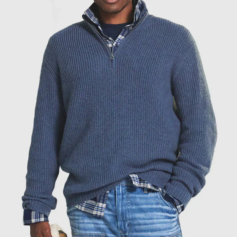 Men's Wool Half-Zip Sweater