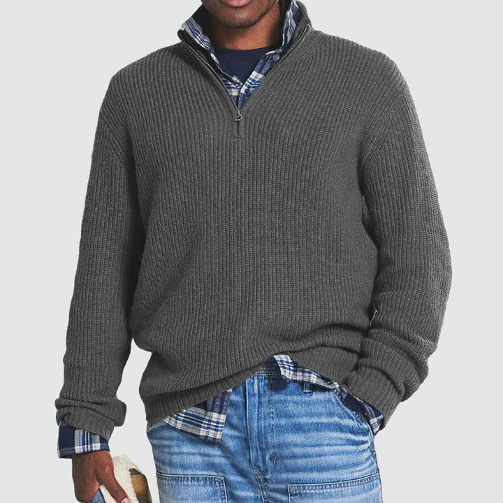 Men's Wool Half-Zip Sweater