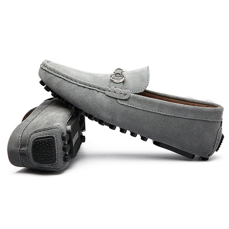 Loafersy St Tropez ze skóry zamszowej