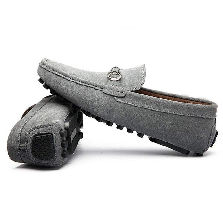 Loafersy St Tropez ze skóry zamszowej