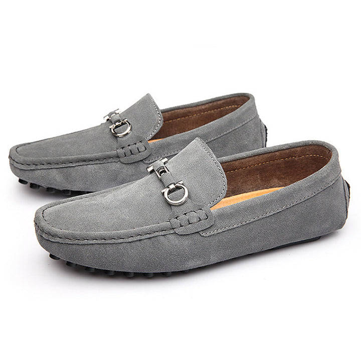 Loafersy St Tropez ze skóry zamszowej