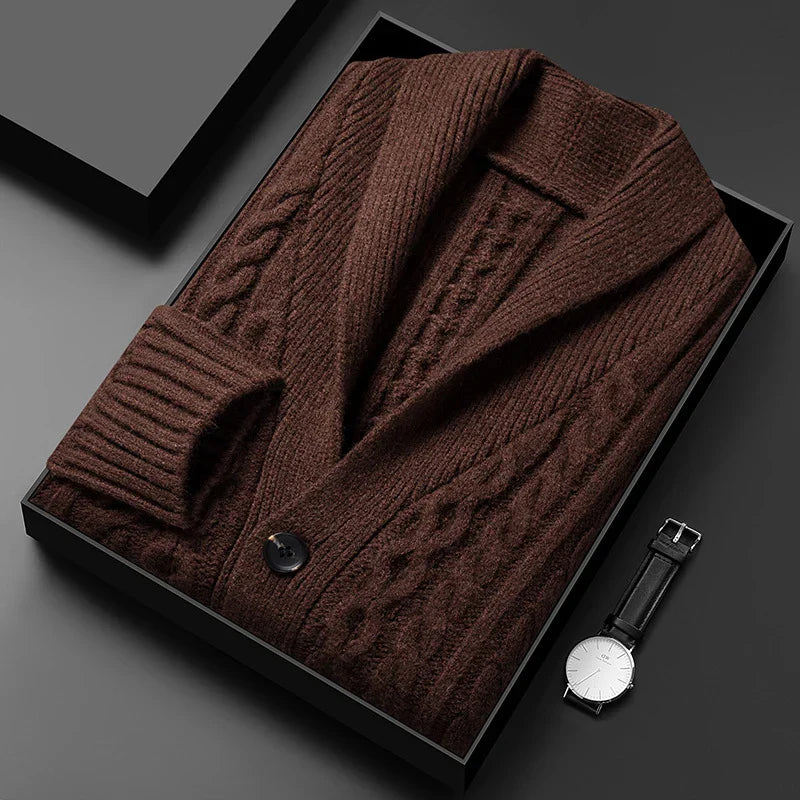 Kardigan z dzianiny Jacquard Château Côte