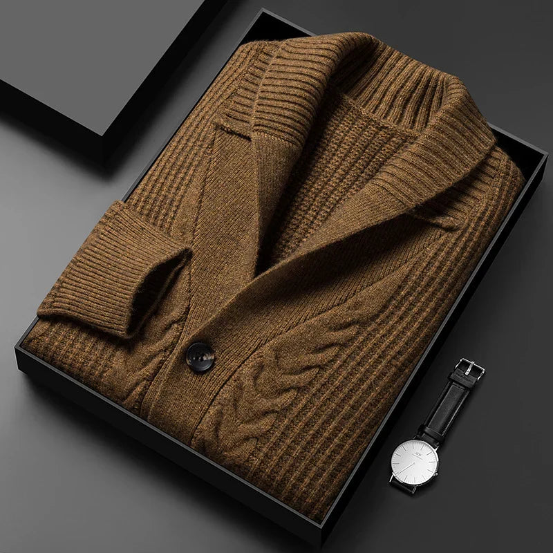 Kardigan z dzianiny Jacquard Château Côte