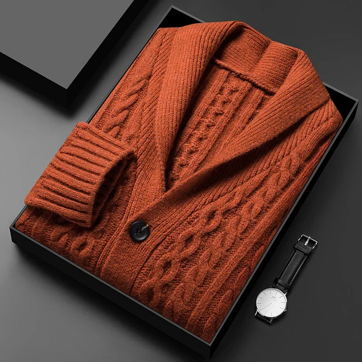 Kardigan z dzianiny Jacquard Château Côte