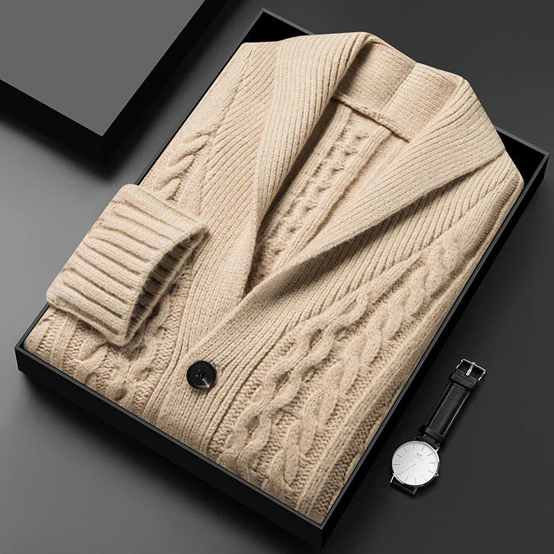 Kardigan z dzianiny Jacquard Château Côte