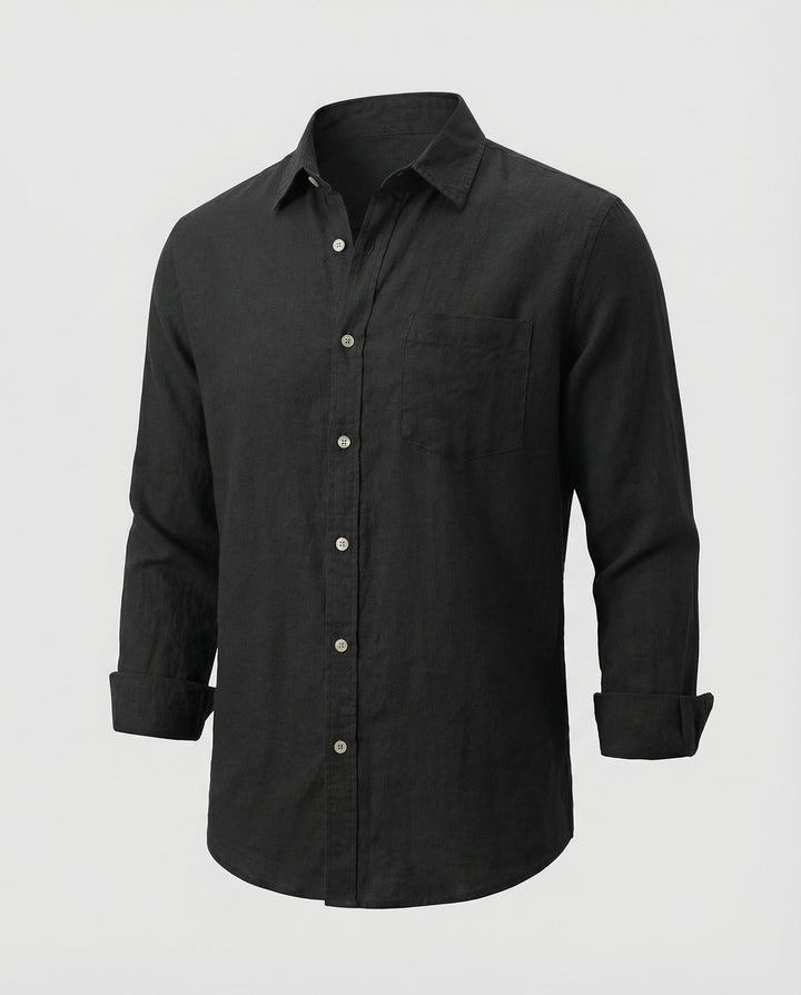Męska Koszula z Długim Rękawem z Kołnierzykiem Buttondown