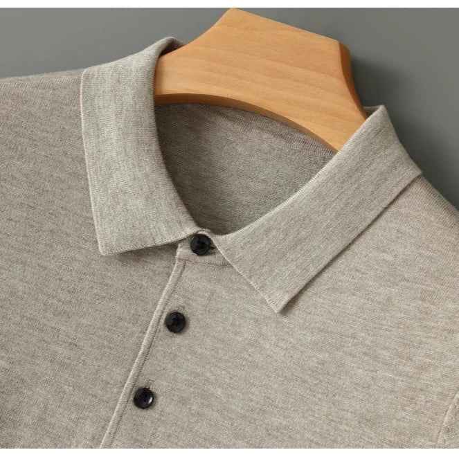 Riku 100% Wełniany Polo Merino