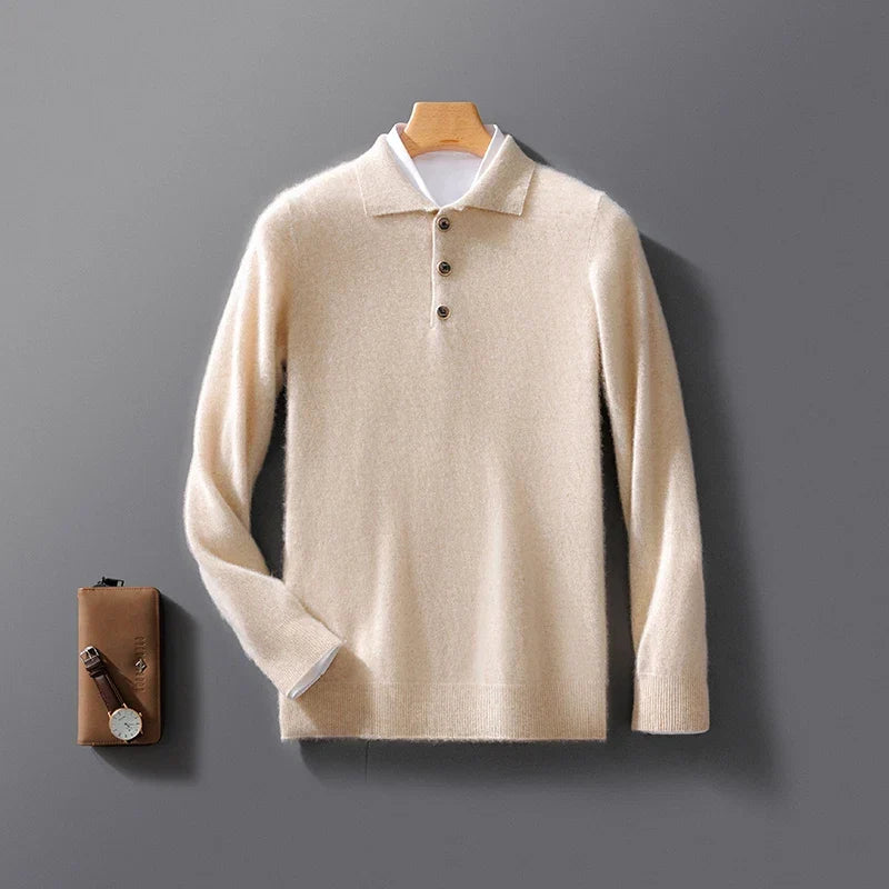 Sweter polo z kaszmiru Raiden