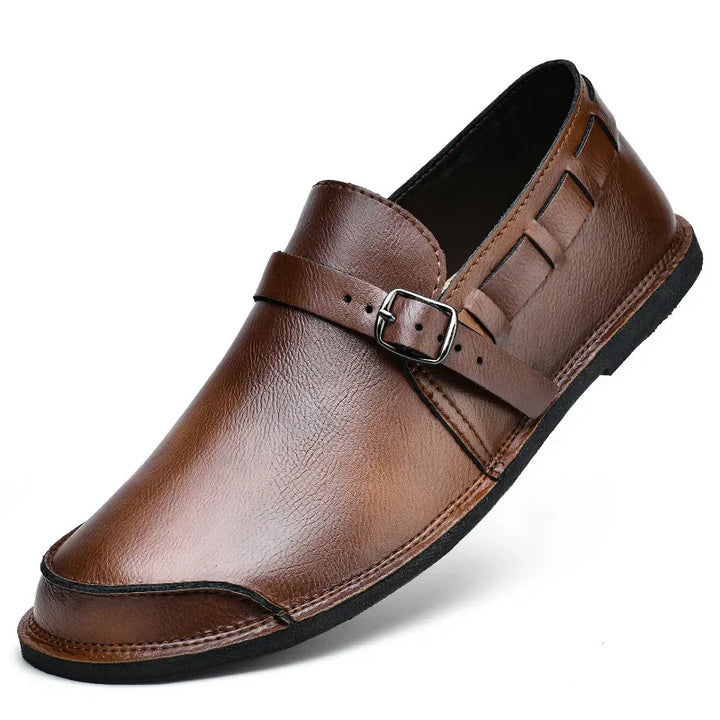 Lorenzo Vitale Buty na klamrę ze skóry
