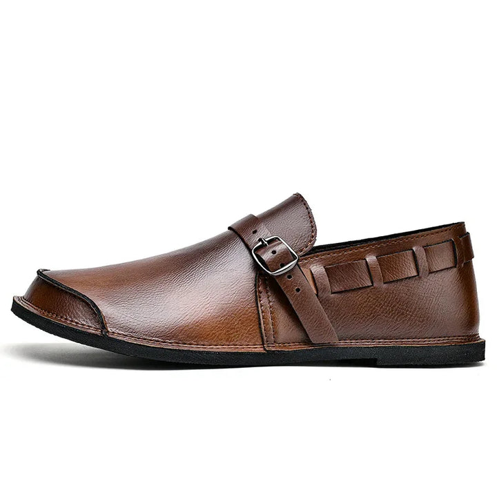 Lorenzo Vitale Buty na klamrę ze skóry