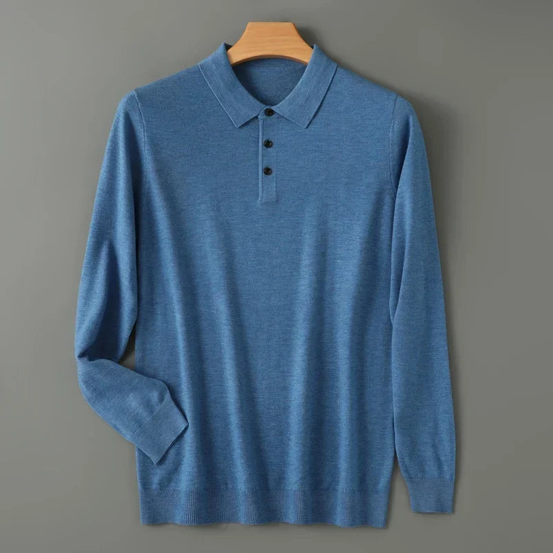 Riku 100% Wełniany Polo Merino