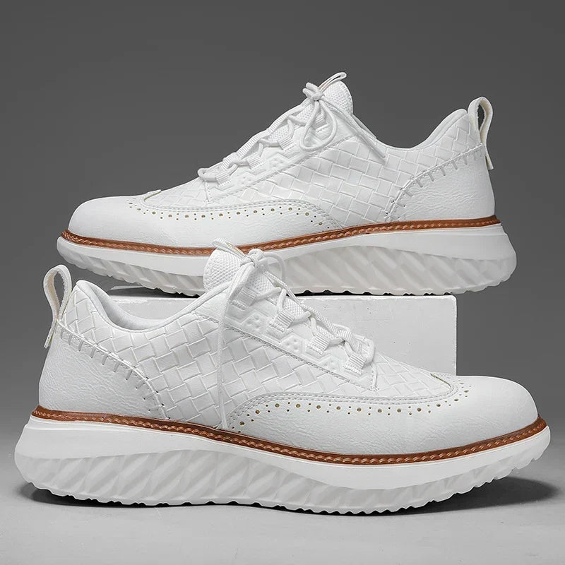 Lancaster Z ozdobnym noskiem Skórzane Sneakersy