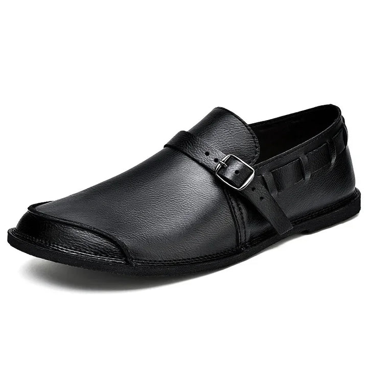 Lorenzo Vitale Buty na klamrę ze skóry