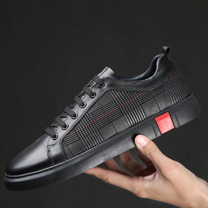Leonardo Prawdziwe Skórzane Sneakersy