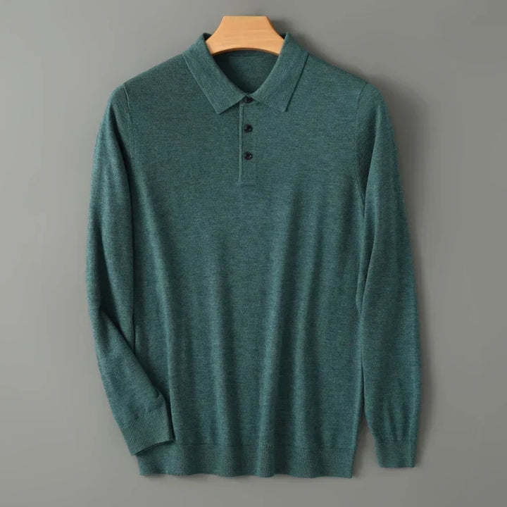 Riku 100% Wełniany Polo Merino