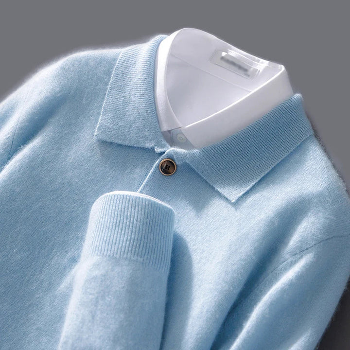 Sweter polo z kaszmiru Raiden