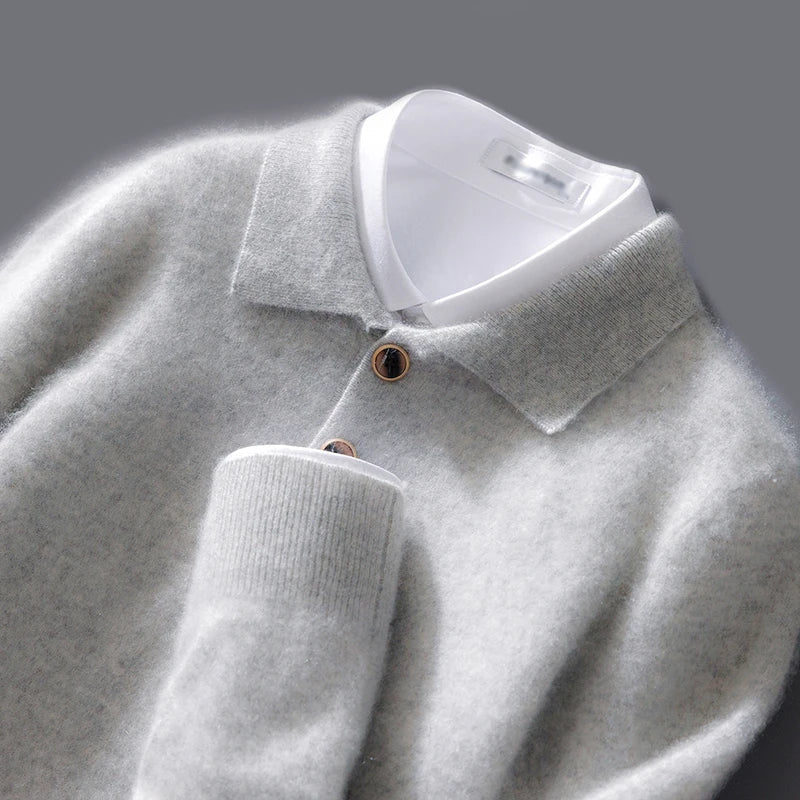 Sweter polo z kaszmiru Raiden