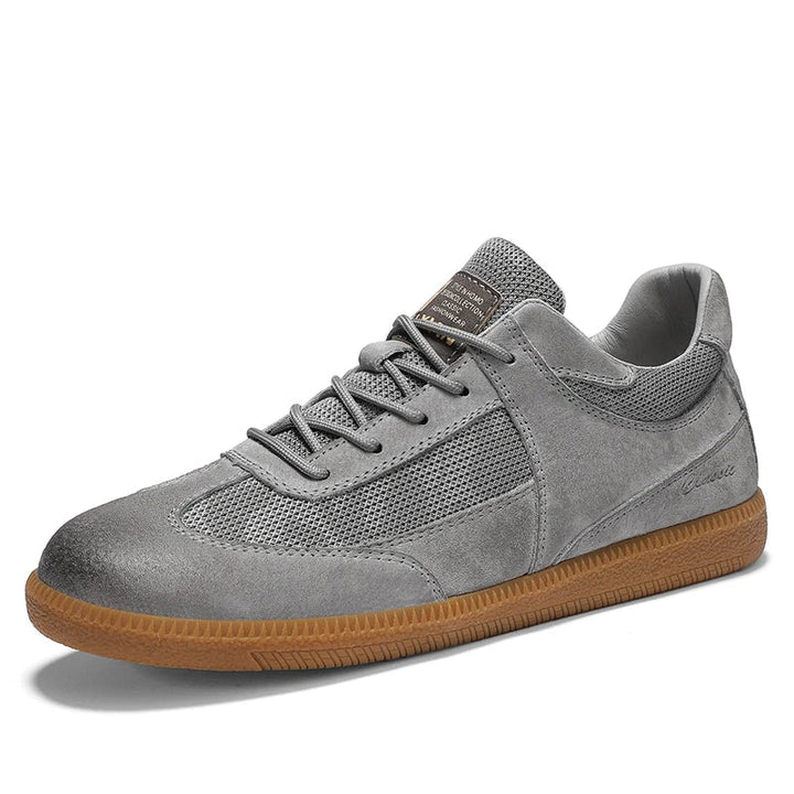 Calvino Włoskie Prawdziwe Skórzane Sneakersy